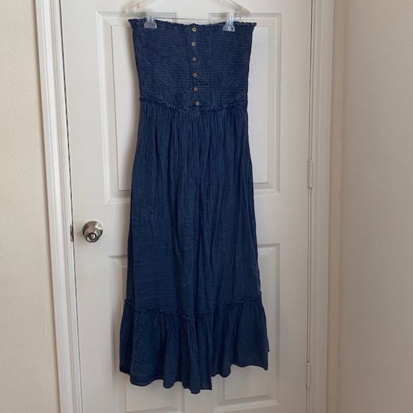 strapless maxi sundress